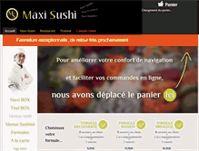 Tablet Screenshot of maxisushi.com